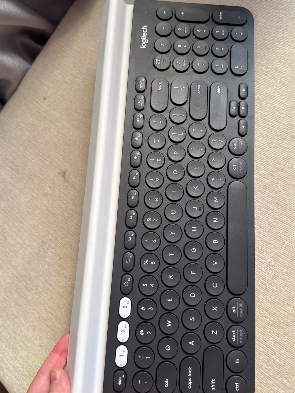 Logitech Wireless Slim Keyboard — Black and Silver